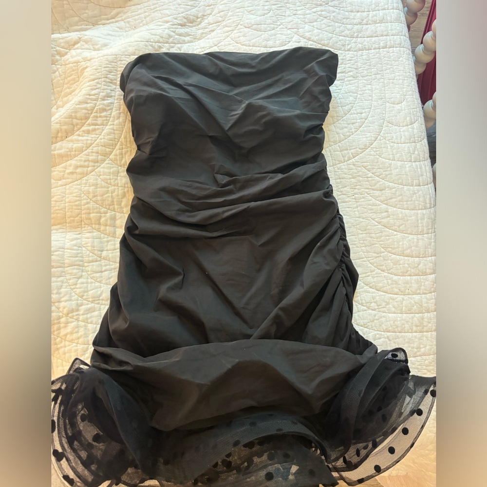 American Threads Black Bodycon dress